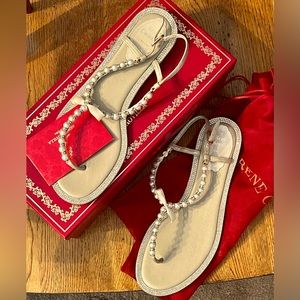 Rene Caovilla Pearl Sandals. Size 7.5(37.5).